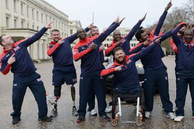 Members of the Invictus UK team in London last month. (PA).