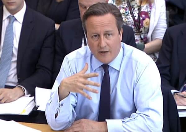 Prime Minister David Cameron gives evidence on the EU referendum as he appears before the Liaison Committee of the House of Commons.