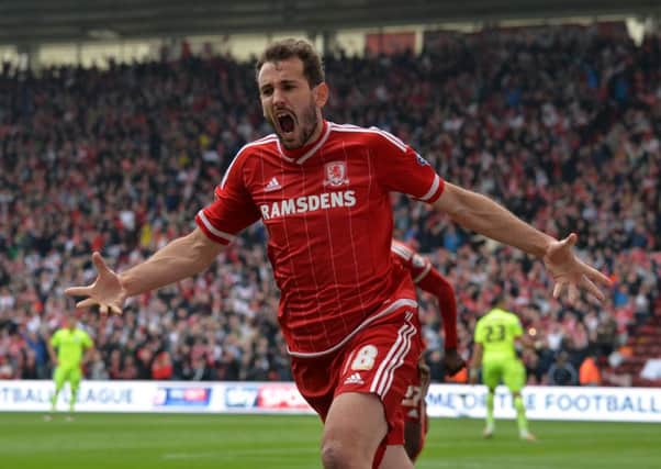 Middlesbrough's Christian Stuani celebrates after scoring his side's first goal.