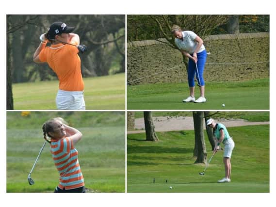 Yorkshire ladies championship semi-finalists, clockwise from top left: Rochelle Morris, Emma Brown, Megan Lockett and Megan Garland (Pictures: Chris Stratford).
