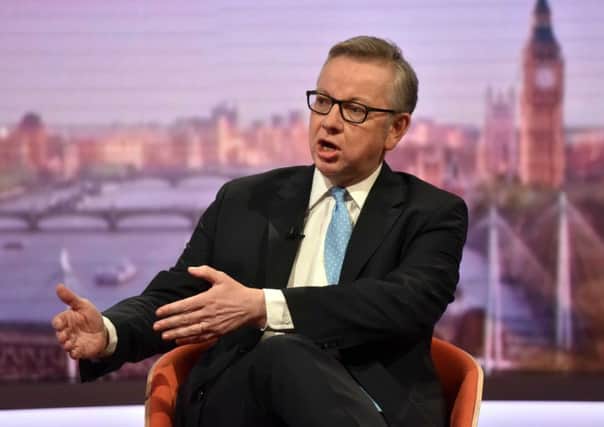 Michael Gove was interviewed on The Andrew Marr show