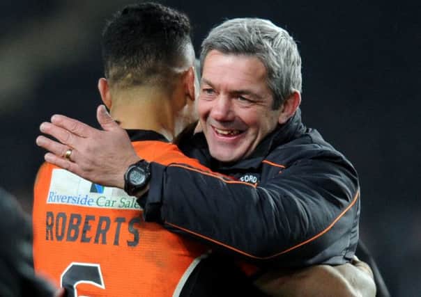 All smiles for Castleford's head coach Daryl Powell