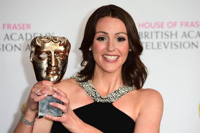 Suranne Jones with the award for leading actress