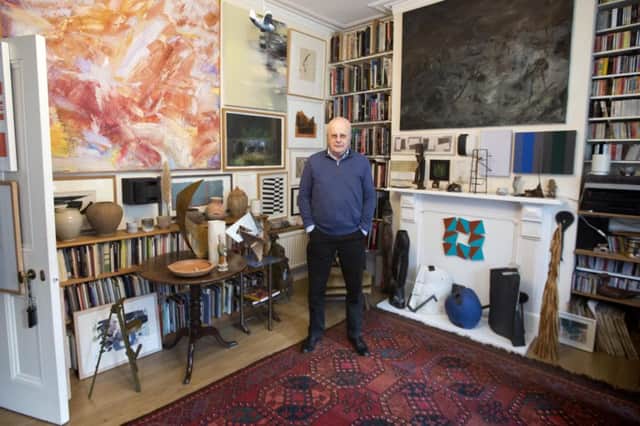 London-based art collector Tim Sayer, a retired BBC Radio 4 newswriter, has been passionately collecting for over 50 years.