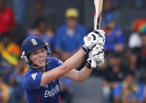 Charlotte Edwards bats during the ICC Women's Twenty20 Cricket World Cup final match against Australia in 2012. (AP Photo).