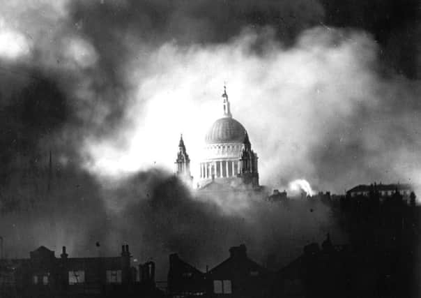 London at the height of the Blitz - St Paul's Cathedral became a symbol of hope.