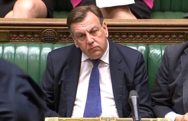 Culture Secretary John Whittingdale  after making his statement in the Commons on the BBC's future.