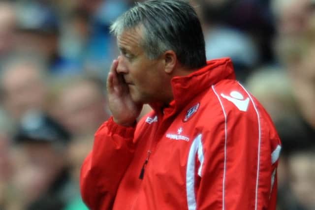 Micky Adams was in charge when Sheffield United dropped into League One.