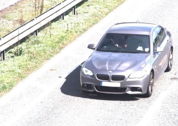 Police CCTV image of Steven Shore's BMW