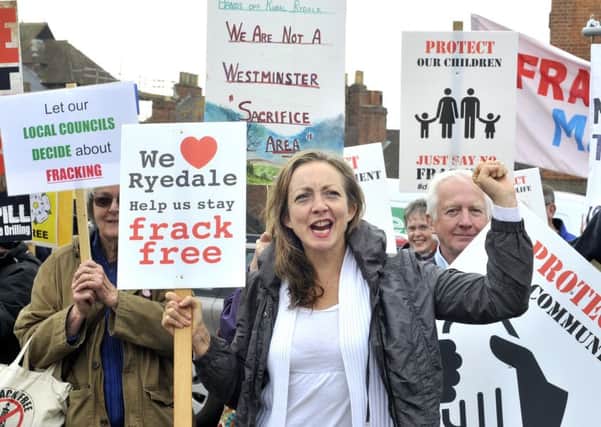 A fracking protest in Malton this week