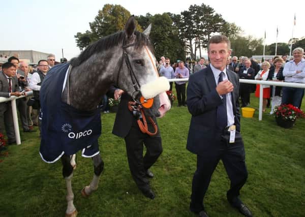 The Grey Gatsby and trainer Kevin Ryan won the French Derby in 2014.