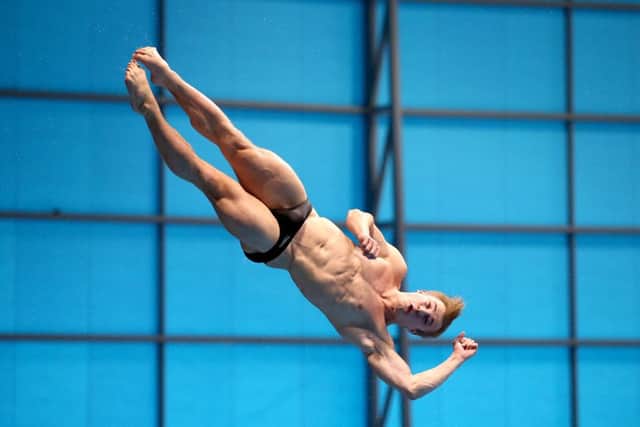 Harrogate's Jack Laugher competes in the Men's Diving 3m Springboard Final last Thursday. Picture: PA.