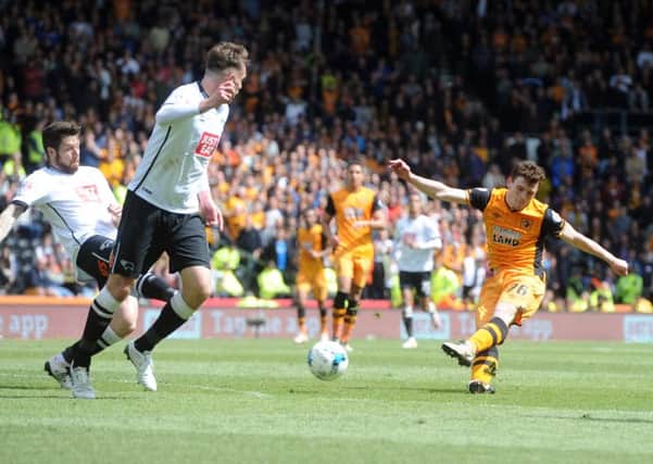 Andy Robertson fires in a late third goal. (Picture: Tony Johnson)