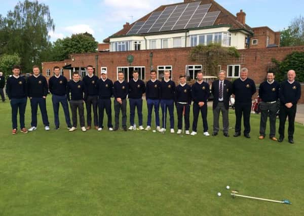 York Union's side pictured ahead of their match with Sheffield Union at Fulford GC.