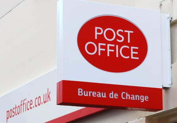 File photo of a Post Office, as the Post Office is to cut 600 jobs in its cash handling business, according to unions. PRESS ASSOCIATION Photo. Issue date: Tuesday May 17, 2016. The Communication Workers Union (CWU) and Unite called on the Post Office management to resign in protest at government funding cuts to the service. The job losses being announced on Tuesday come on top of an expected loss of up to 500 frontline jobs from the franchising of 39 Crown Post Offices and the loss of over 50 financial service experts selling products in branches through a further savings programme, unions said Photo: Lewis Stickley/PA Wire