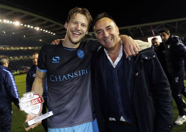 Glenn Loovens and Carlos Carvalhal at the final whistle