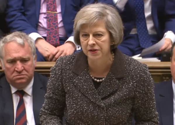 Home Secretary Theresa May makes a statement to MPs in the House of Commons, London following the jury verdict into the 96 Liverpool fans that died as a result of the Hillsborough disaster.