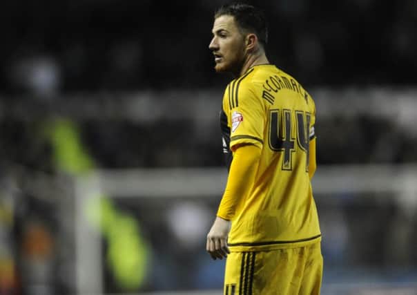 Ross McCormack, playing for Leeds Utd against Fulham, who he later joined.