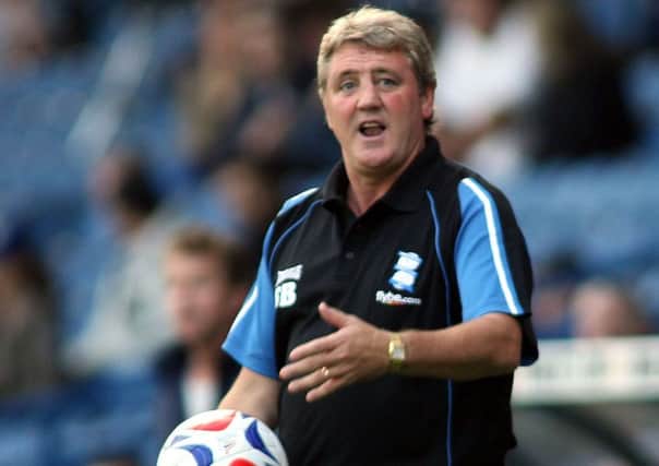 That was then: Steve Bruce in his days as Birmingham manager, escaped from The Den with a priceless victory.