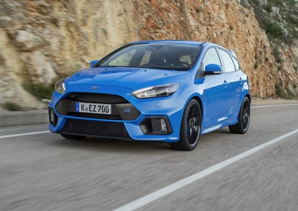 The exterior of the Ford Focus RS 2016. See PA Feature MOTORING Road Test. Picture credit should read: PA Photo/Handout. WARNING: This picture must only be used to accompany PA Feature MOTORING Road Test.