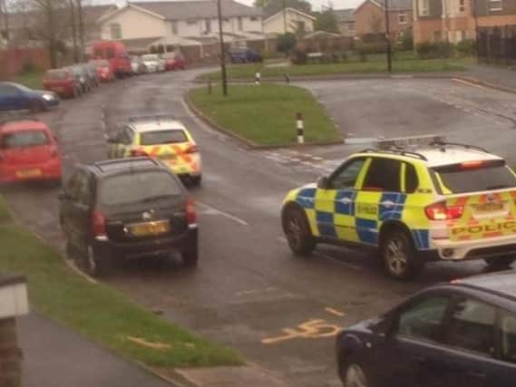 Police were called to Jordanthorpe after a man was seen with knives