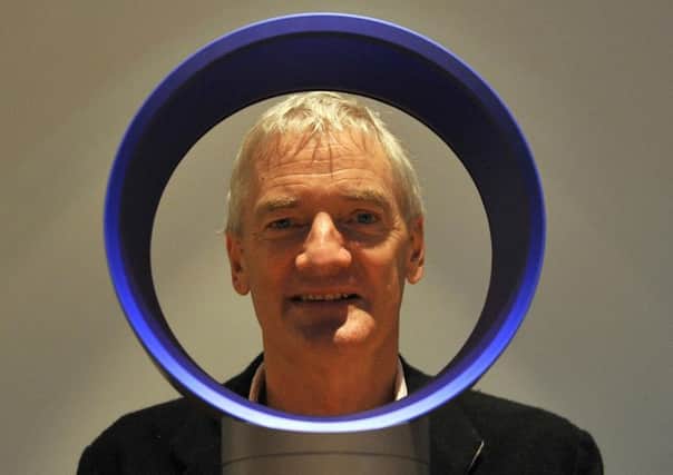 Inventor Sir James Dyson with a bladeless fan. Who are the engineers of tomorrow?