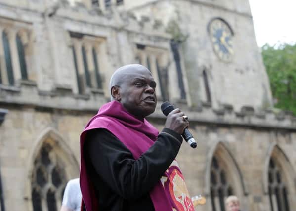 The Archbishop of York on the final day of his pilgrimage.