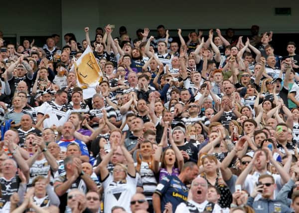 Hull Fc fans during the Magic Weekend at St James' Park. Picture: Richard Sellers/PA