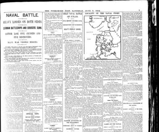 The Battle of Jutland - and how it was reported in The Yorkshire Post in 1916