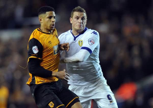 Hull's Curtis Davies in action against Leeds.