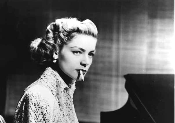 Hollywood star Lauren Bacall, who typified the glamour once associated with smoking.