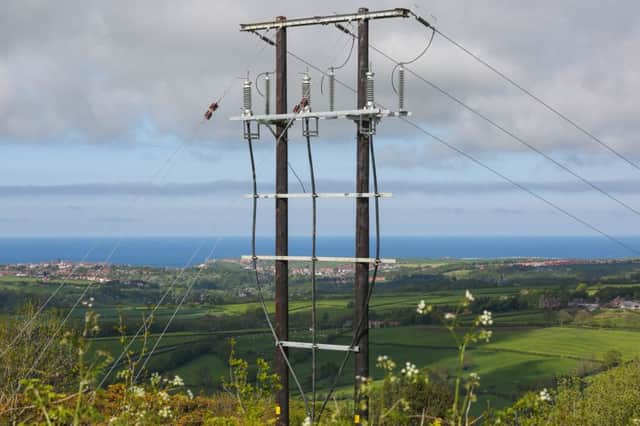 Angry residents have hit out at the installation of a massive pylon they believe blights one of Yorkshire's best views.  Picture: Ross Parry Agency