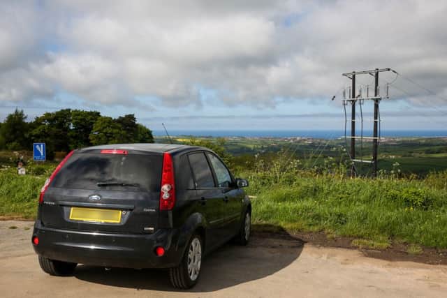 Angry residents have hit out at the installation of a massive pylon they believe blights one of Yorkshire's best views.  Picture: Ross Parry Agency