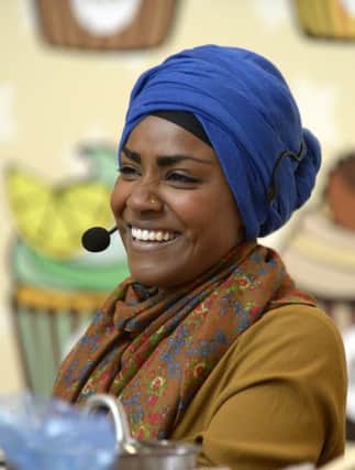 Nadiya Hussain shows off her great British bakes at The Merrion Centre.