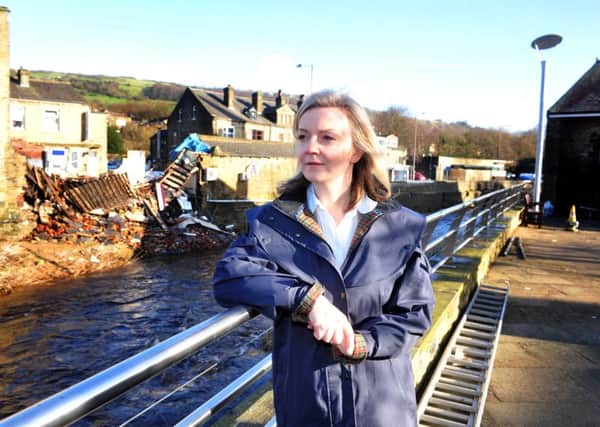 Environment Secretary Liz Truss visited Mytholmroyd earlier this year