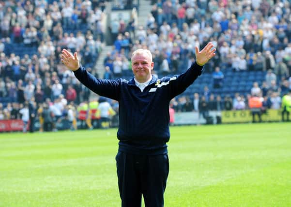 GOODYE: An emotional Steve Evans at the end of the match against Preston. 
Picture: Jonathan Gawthorpe
