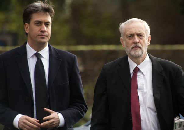 Ed Miliband and Jeremy Corbyn pictured together last year