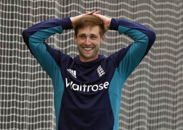 England's Chris Woakes pictured during a nets session at Chester-Le-Street pesterday (Picture: Owen Humphreys/PA Wire).