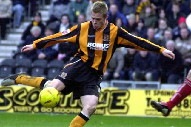 Hull City's Danny Allsopp scored against Sheffield Wednesday in 2004's 4-2 win.