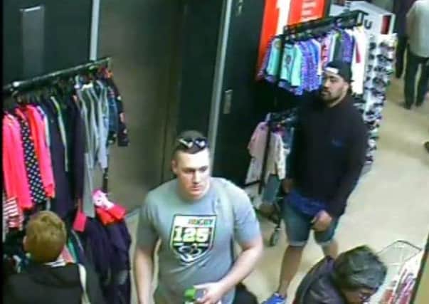 North Yorkshire Police are trying to trace the two men pictured.