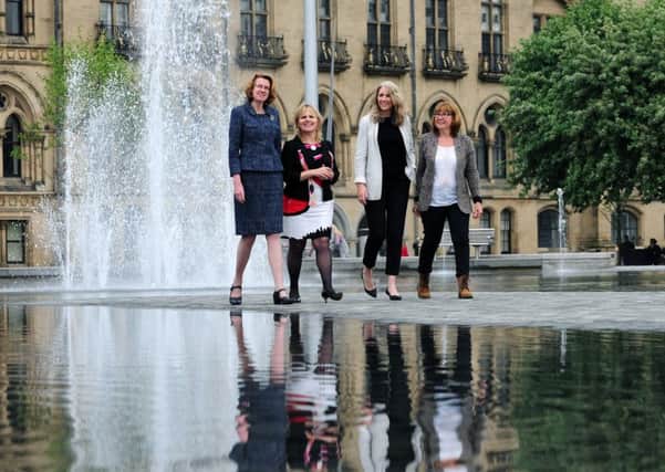 Bradford Council announces it's intention to bid to host the Great Exhibition of the North, from left, Susan Hinchliffe (Leader of Bradford Council), Kersten England (Chief Executive of Bradford Council), Shelagh ONeill (Project Leader for the Bid Team and Clare Morrow (Former Chair of Welcome to Yorkshire).