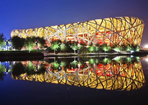 China's National Stadium - also known as the Bird's Nest - in Beijing.