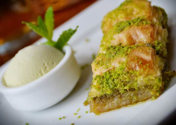 The baklava was to die for at Hull's Meze restaurant.