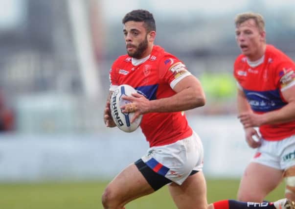 Kevin Larroyer scored a first-half try for Hull KR in Perpignan.
 Picture Jonathan Gawthorpe.