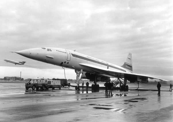 Concorde refuelling at the airport in the 1980s.