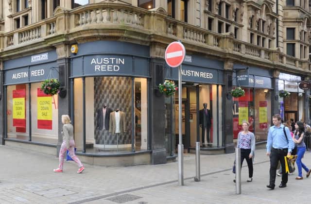 Austin Reed's branch in Leeds city centre