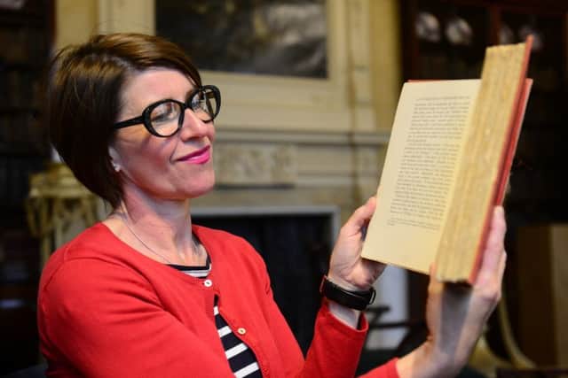 Barnsley Museums' Alison Cooper with papers that confirm that  eighteenth century English landscape architect, Capability Brown, visited Cannon Hall in 1778. Picture Scott Merrylees