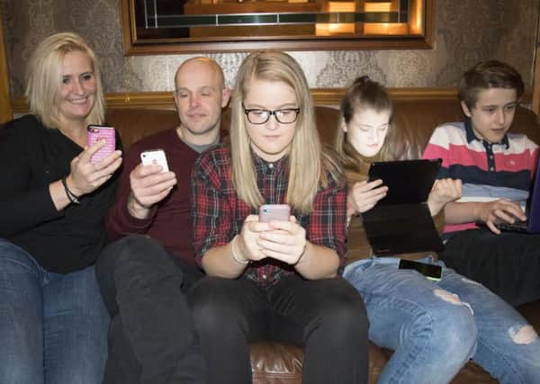 The Forrest family from Longridge are taking part in  Addicted To Your SmartPhone?