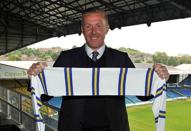 Leeds United posted this picture of new head coach Garry Monk at Ellend Road