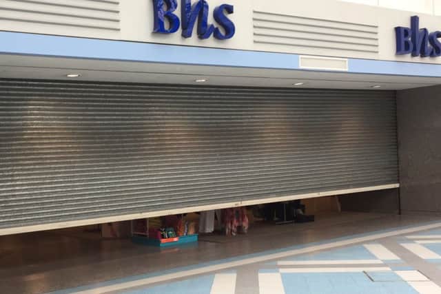 The shutters are closed on the BHS store in Surrey Quays, London, following the announcement that administrators failed to find a buyer.